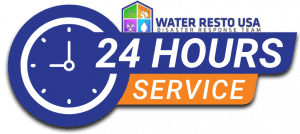 Water Resto USA 24 Hour Emergency Service Logo